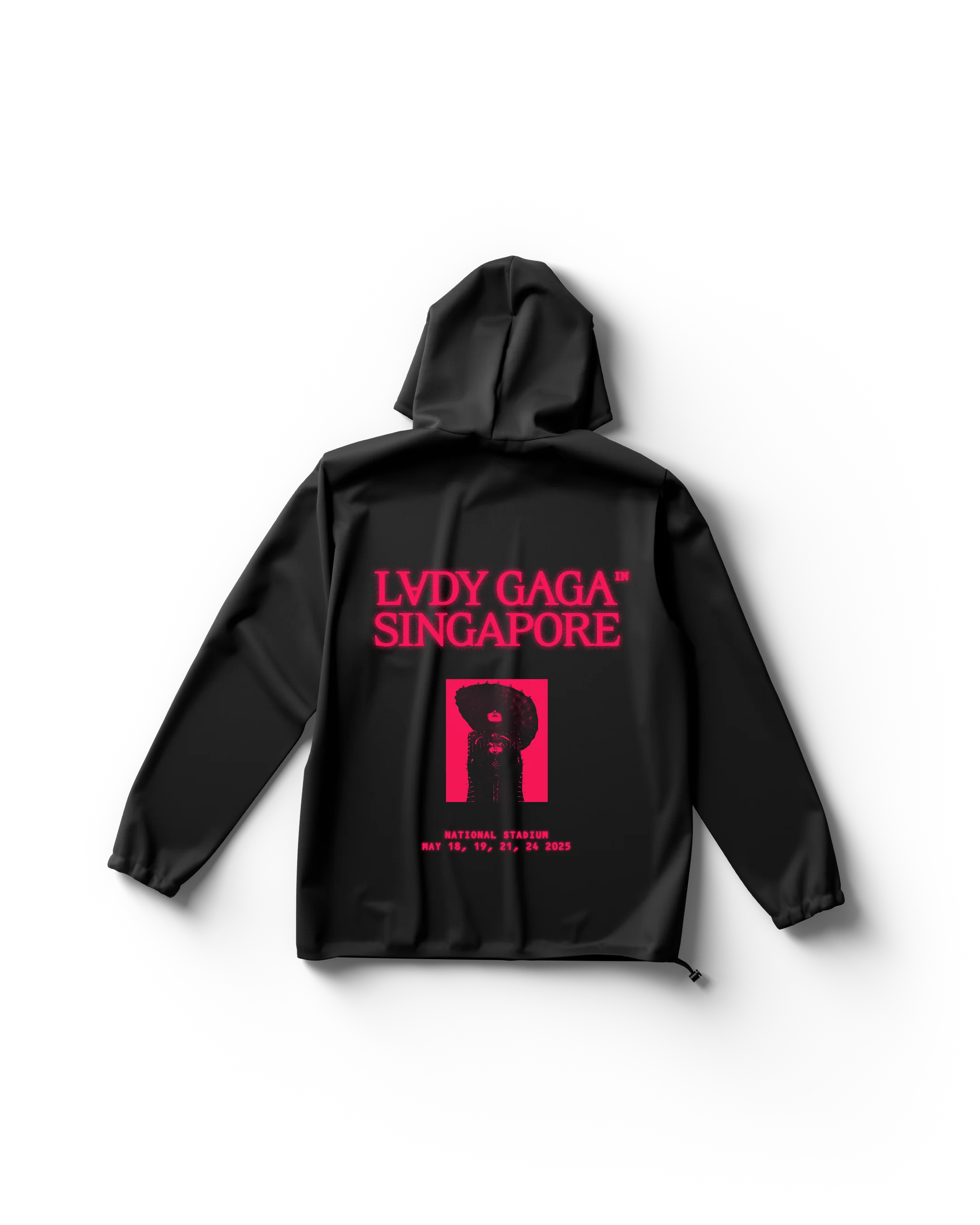 Black Singapore Windbreaker
